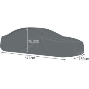 Κουκούλα αυτοκινήτου Xtrobb γκρι 572x180x120 cm με ελαστικά κορδόνια και straps