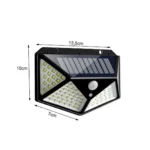 Ηλιακό φωτιστικό LED με 100 COB φώτα και αισθητήρα κίνησης