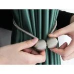 Μαύρες μαγνητικές δέστρες κουρτίνας σε σετ 2 τεμαχίων