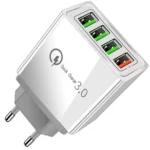 Φορτιστής τοίχου με 4 θύρες USB και τεχνολογία Quick Charge 3.0