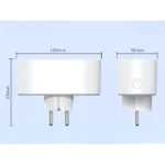 Έξυπνη διπλή πρίζα WiFi 16A με χρονοδιακόπτη και φωνητικό έλεγχο