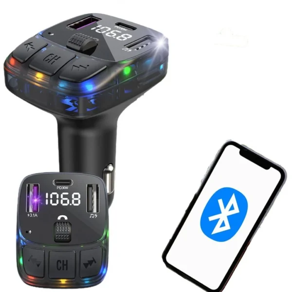 Bluetooth FM Transmitter με USB-C