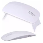 Φουρνάκι νυχιών SUNmini UV/LED λευκό με πτυσσόμενα πόδια και 6 LED φώτα
