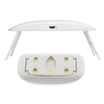 Φουρνάκι νυχιών SUNmini UV/LED λευκό με πτυσσόμενα πόδια και 6 LED φώτα
