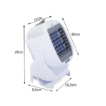 Mini USB κλιματιστικό και υγραντήρας με μπαταρία 2000mAh και τριπλή λειτουργία ψύξης-υγρασίας-αρωματισμού