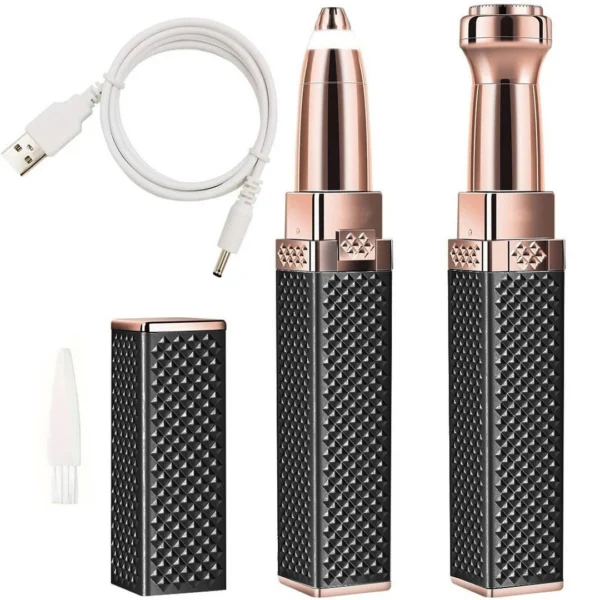 Γυναικείο trimmer φρυδιών και προσώπου με LED και φόρτιση USB