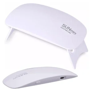 Φουρνάκι νυχιών SUNmini UV/LED λευκό με πτυσσόμενα πόδια και 6 LED φώτα