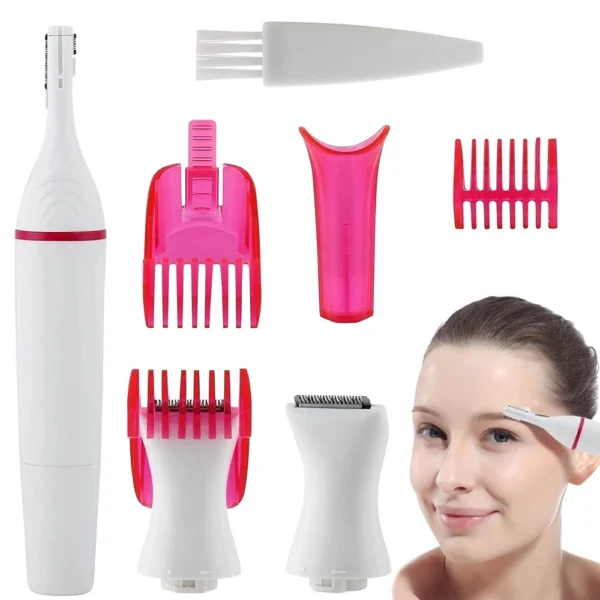 Γυναικείος trimmer φρυδιών και μπικίνι με ροζ εξαρτήματα