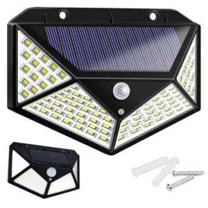 Ηλιακό φωτιστικό LED με 100 COB φώτα και αισθητήρα κίνησης