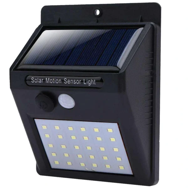 Ηλιακό φωτιστικό LED 30 SMD με αισθητήρα κίνησης και σούρουπου
