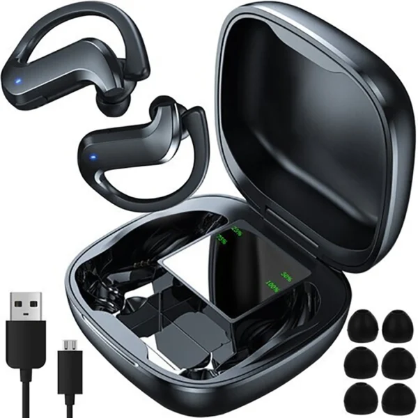 Izoxis Bluetooth in-ear ακουστικά  μαύρα  με θήκη φόρτισης-powerbank  touch χειρισμό & 10m εμβέλεια
