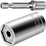 Πολυκαρυδάκι HEX 7-19mm από χάλυβα CR-V με αντάπτορα για κατσαβίδι ή τρυπάνι  κατάλληλο για βίδες διαφόρων σχημάτων