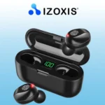 Bluetooth in-ear ακουστικά με θήκη φόρτισης  powerbank 2000mAh & LCD οθόνη  μαύρο χρώμα