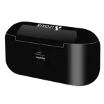 Bluetooth in-ear ακουστικά με θήκη φόρτισης  powerbank 2000mAh & LCD οθόνη  μαύρο χρώμα