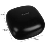 Izoxis Bluetooth in-ear ακουστικά  μαύρα  με θήκη φόρτισης-powerbank  touch χειρισμό & 10m εμβέλεια