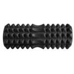 Μαύρος κύλινδρος μασάζ μυών Trizand foam roller για yoga και πιλάτες