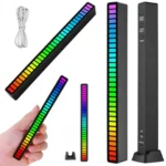 LED RGB φωτιστικό με ήχο και USB μπαταρία – 32 LEDs