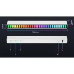 LED RGB φωτιστικό με ήχο και USB μπαταρία – 32 LEDs