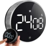 Ψηφιακό χρονόμετρο κουζίνας με LED οθόνη και μαγνητική βάση σε μαύρο χρώμα