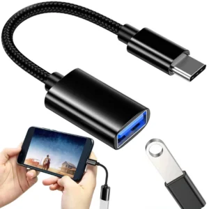 Αντάπτορας USB-C σε USB-A 3.0 OTG με πλεκτό καλώδιο 11cm