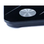 Αναλυτική Ζυγαριά Μπάνιου Bluetooth 180kg μαύρη γυάλινη με οθόνη LCD