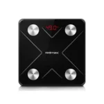 Αναλυτική Ζυγαριά Μπάνιου Bluetooth 180kg μαύρη γυάλινη με οθόνη LCD
