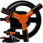 Μπεκ ποτίσματος Gardlov 360° μαύρο-πορτοκαλί με 3 βραχίονες  12 ακροφύσια & σύνδεσμο για λάστιχο