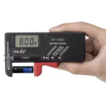 BT-168D ψηφιακό battery tester  μαύρο  με LCD  για AA  AAA  9V & μπαταρίες κουμπί  μικρού μεγέθους  φορητό