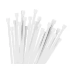 Λευκά δεματικά καλωδίων 2.5x100mm από nylon – σετ 100 τεμαχίων