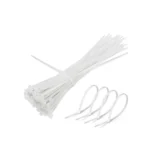Λευκά δεματικά καλωδίων 2.5x100mm από nylon – σετ 100 τεμαχίων