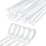 Λευκά δεματικά καλωδίων 2.5x100mm από nylon – σετ 100 τεμαχίων