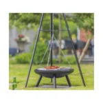 Εστία κήπου με τρίποδα και κρεμαστή σχάρα BBQ 58cm για εξωτερικούς χώρους