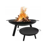 Εστία κήπου με τρίποδα και κρεμαστή σχάρα BBQ 58cm για εξωτερικούς χώρους