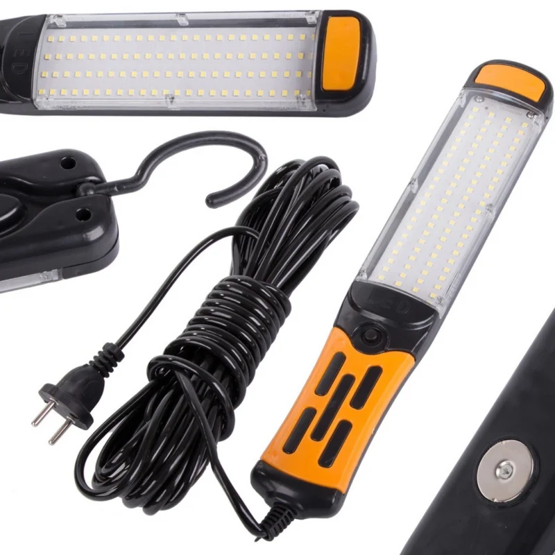 Φακός εργαστηρίου 96 LED COB με γάντζο και μαγνήτη