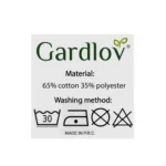 Διπλή υφασμάτινη αιώρα Gardlov γκρι 200x150εκ. με ξύλινες μπάρες