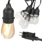 Γιρλάντα φωτισμού εξωτερικού χώρου 10m με 10 LED λαμπτήρες E27 σε θερμό λευκό φως
