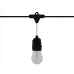 Γιρλάντα φωτισμού εξωτερικού χώρου 10m με 10 LED λαμπτήρες E27 σε θερμό λευκό φως