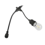 Γιρλάντα φωτισμού εξωτερικού χώρου 10m με 10 LED λαμπτήρες E27 σε θερμό λευκό φως