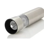 Ηλεκτρικός μύλος μπαχαρικών INOX με φωτισμό LED και κουμπί – 22cm