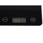 Ηλεκτρονική ζυγαριά κουζίνας με LCD οθόνη και γυάλινη επιφάνεια 5kg/1g σε μαύρο χρώμα