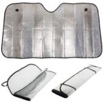 Αντιηλιακή Κάλυψη Παρμπρίζ Διπλής Όψης 130x60cm με Βεντούζες – Universal