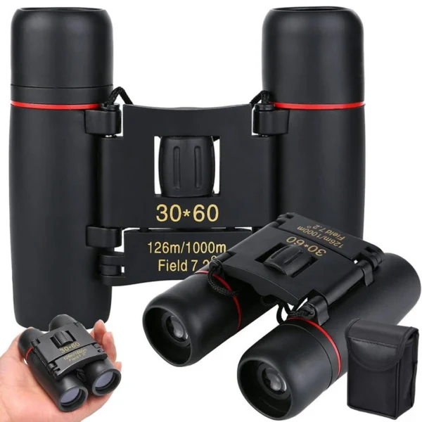 Κυάλια 30x60 compact επιβίωσης με θήκη και αντιολισθητική επικάλυψη