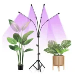 LED Grow Light 100W με 4 πάνελ  ρυθμιζόμενο ύψος & γωνία  USB  για φυτά  βότανα & θερμοκήπια  επιτραπέζιο