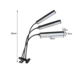 LED λάμπα καλλιέργειας φυτών USB με 3 ρυθμιζόμενα πάνελ και χρονοδιακόπτη