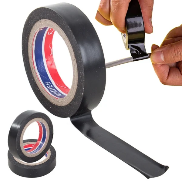 Μονωτική ταινία PVC μαύρη 17mm x 18m αδιάβροχη για ηλεκτρολογικές εφαρμογές