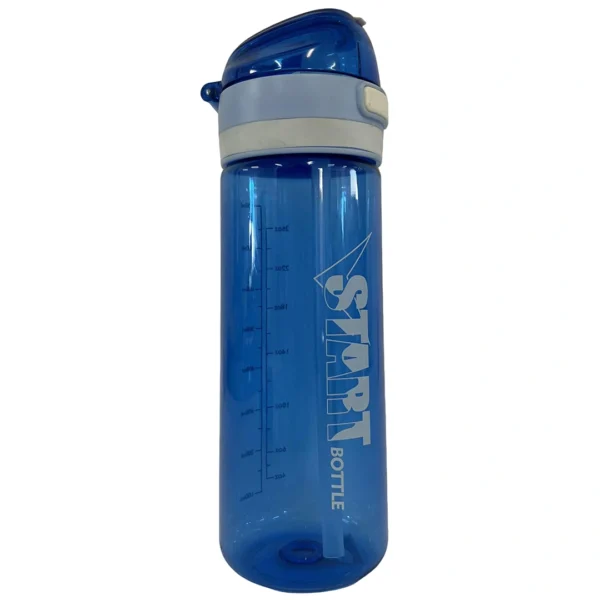 Παγούρι START 800ml μπλε με καλαμάκι και καπάκι flip για καθημερινή χρήση