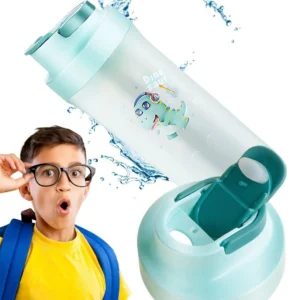 Παιδικό μπουκάλι νερού 500ml με αυτόματο καπάκι και σχέδια δεινόσαυρος