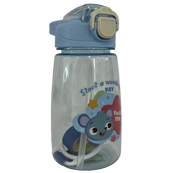 Παιδικό παγούρι SDS-24784 600ml, με καλαμάκι και σχέδιο αρκουδάκι – ιδανικό για σχολείο, βόλτα & εκδρομές