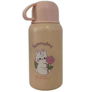 Παιδικό θερμός 500ml με λαγουδάκι  θήκη και ιμάντα μεταφοράς Sunnyday