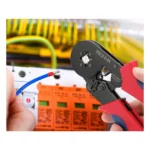 Πρέσα ακροδεκτών καλωδίων 0.25-10mm² με εργονομική αντιολισθητική λαβή και αυτόματη επιστροφή